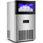 Stainless Steel Undercounter/Freestanding Ice Machine for Home Bar & Outdoor